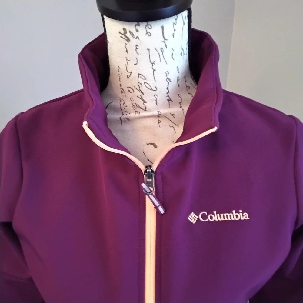 Girls Columbia Purple & Peach Full-zip Jacket - L